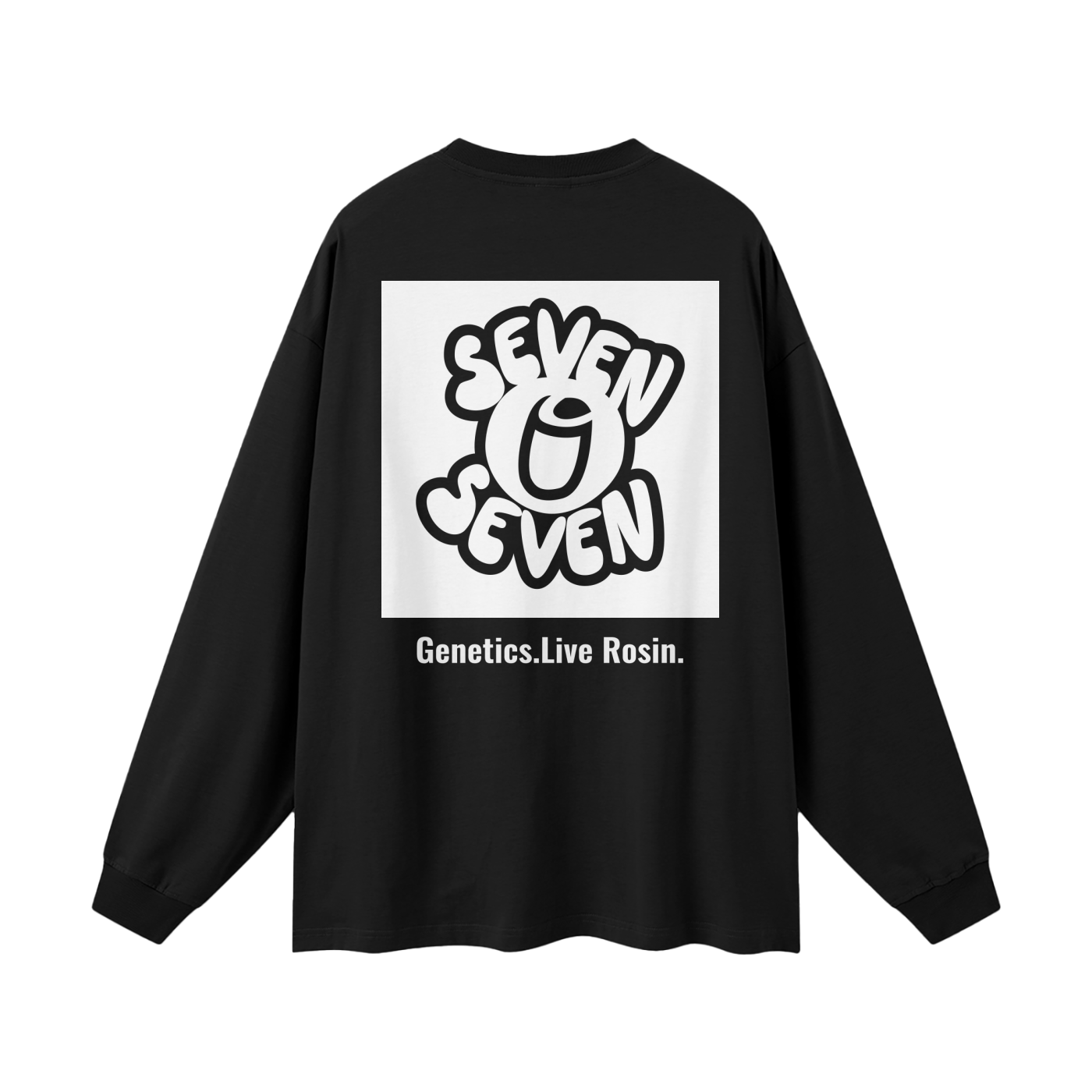 'Genetics.Live Rosin." SOS Long Sleeve (Black)