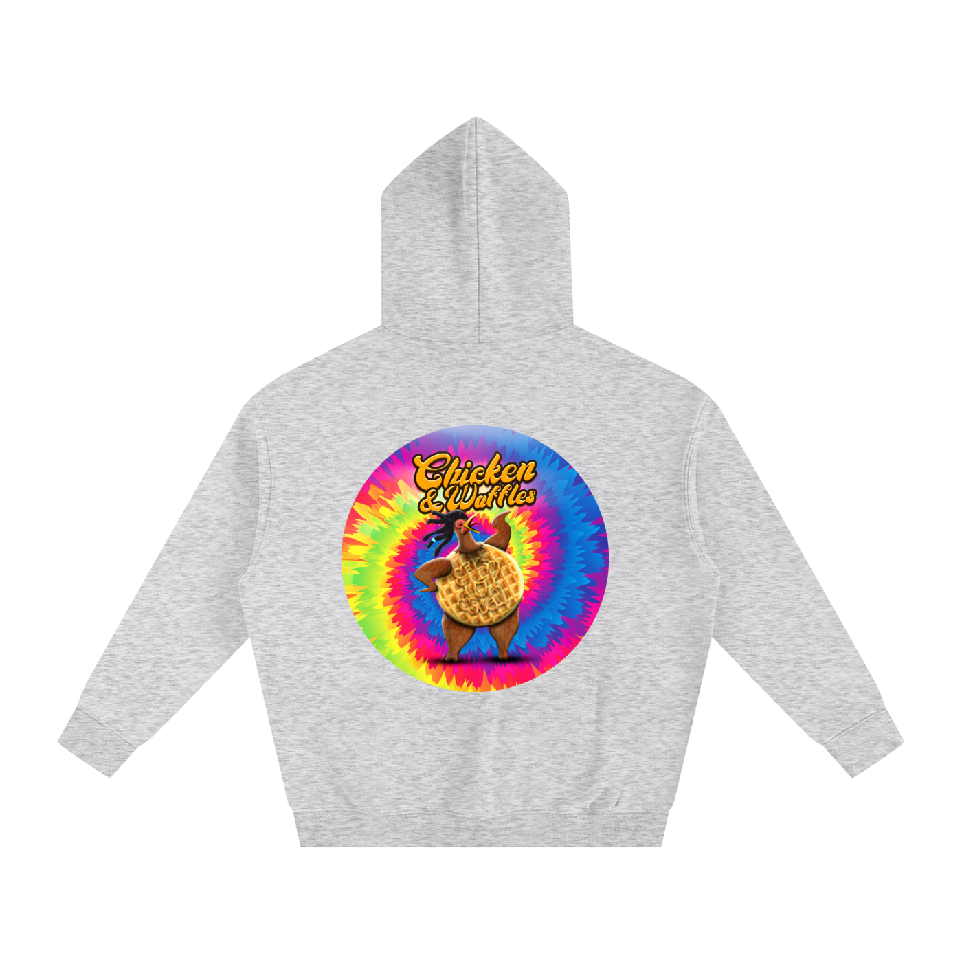 'Chicken and Waffles' SOS Oversize Fleeced Hoodie