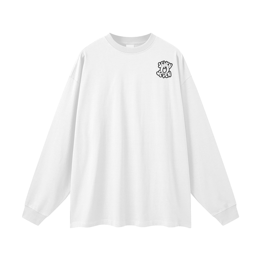 Streetwear Unisex 305G FOG 100% Cotton Long Sleeve Tee