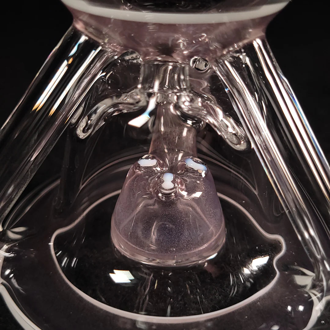 OmGlass.Co - Wildberry & Plantphibian over White Satin Vasuki 2025