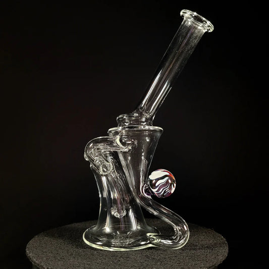 Kilo Glass - Clear Kick Back Recycler